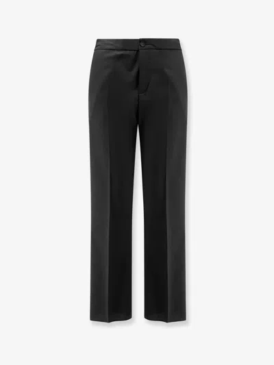 Hevo Torre Chianca Linen And Viscose Trousers In Gray