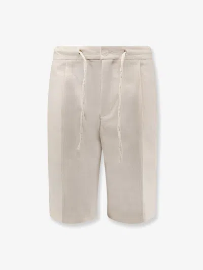 Hevo Torre Lapillo Cotton Blend Shorts In Red