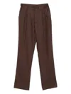 Hevo Torrecanne Pleated Trousers In Animal Print