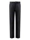 Hevo Torrecanne Viscose Blend Trousers In Black