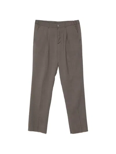 Hevo Torrecanne Pleated Trousers In Gray