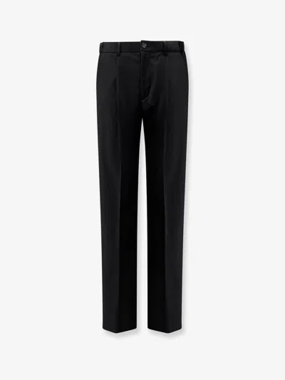 Hevo Torrecanne Viscose Blend Trousers In Black