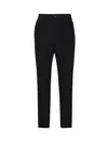 Hevo Wool Torrechianca Pants With Back Drawstring In Dark Brown