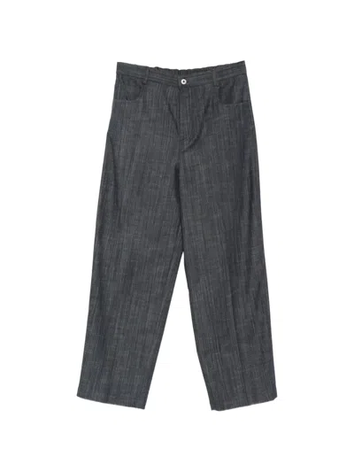 Hevo Torrefiume Straight-leg Trousers In Blue
