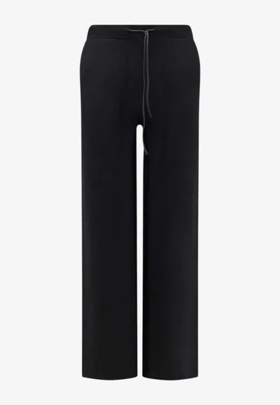 Hevo Torremozza Knit Pants In Black