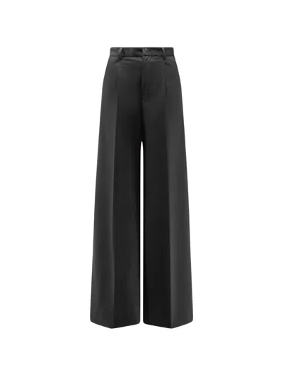 Hevo Torreveneri Wide-leg Darted Trousers In Black