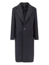 Hevo Virgin Wool Coat With Satin Lining In Multi