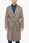 Hevo Unlined Cisternino Trench With Herringbone Pattern