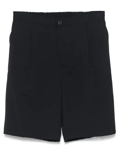 Hevo Shorts Aus Schurwolle In Blau