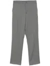 Hevo Virgin Wool Trousers In Grau