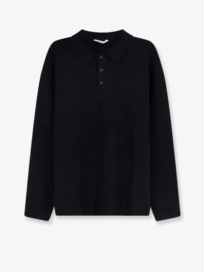 Hevo Viscose Blend Polo Shirt In Black