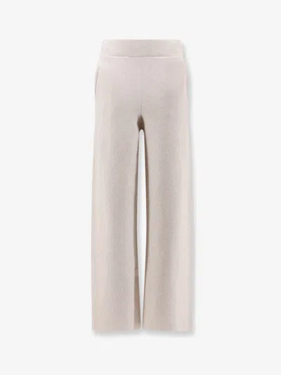 Hevo Viscose Blend Trousers In Beige