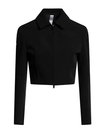 Hevo Hevò Woman Blazer Black Size 4 Polyester, Elastic Fibres