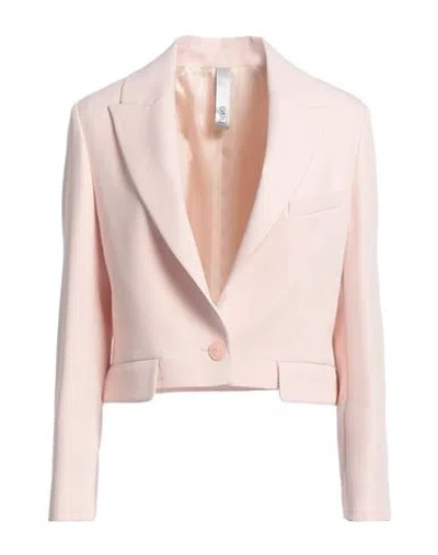 Hevo Hevò Woman Blazer Light Pink Size 12 Polyester, Elastane