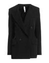 Hevo Hevò Woman Blazer Midnight Blue Size 8 Polyester, Elastic Fibres