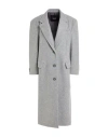 Hevo Hevò Woman Coat Grey Size 6 Virgin Wool, Polyamide