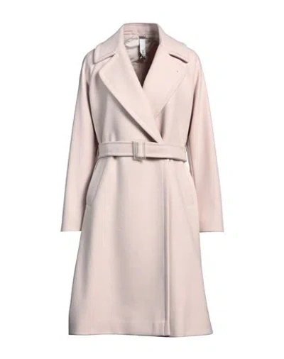 Hevo Hevò Woman Coat Light Pink Size 6 Virgin Wool, Polyamide In Pink