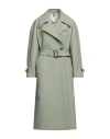 Hevo Hevò Woman Coat Sage Green Size 2 Polyester