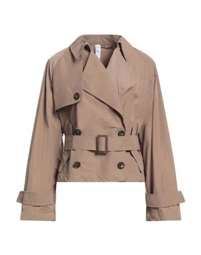 Hevo Hevò Woman Jacket Beige Size 6 Polyester, Polyamide, Elastane