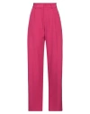 Hevo Hevò Woman Pants Fuchsia Size 4 Polyester, Elastic Fibres, Elastane In Pink