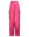 Hevo Hevò Woman Pants Fuchsia Size 6 Polyester, Elastane In Pink