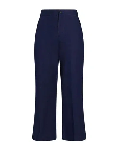 Hevo Hevò Woman Pants Midnight Blue Size 4 Cotton