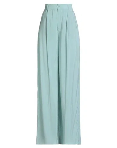 Hevo Hevò Woman Pants Turquoise Size 2 Polyester, Elastane In Blue
