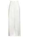 Hevo Hevò Woman Pants White Size 4 Polyester, Elastane In White