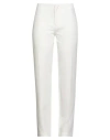 Hevo Hevò Woman Pants White Size 6 Polyester, Elastic Fibres In White
