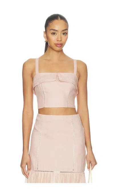 Hevron Alba Top In Pink
