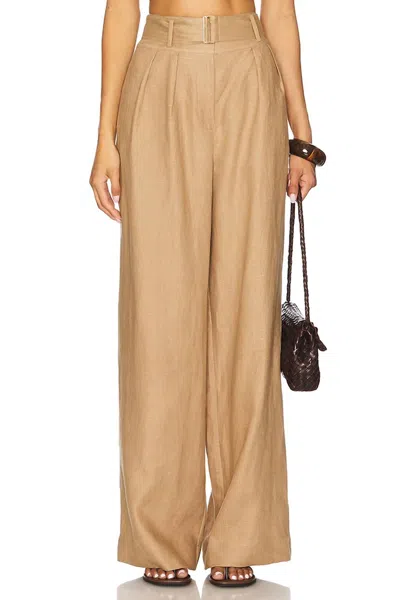 Hevron Alina Pant In Taupe In Multi