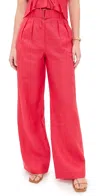 Hevron Alina Pants Bright Red In Bright Red