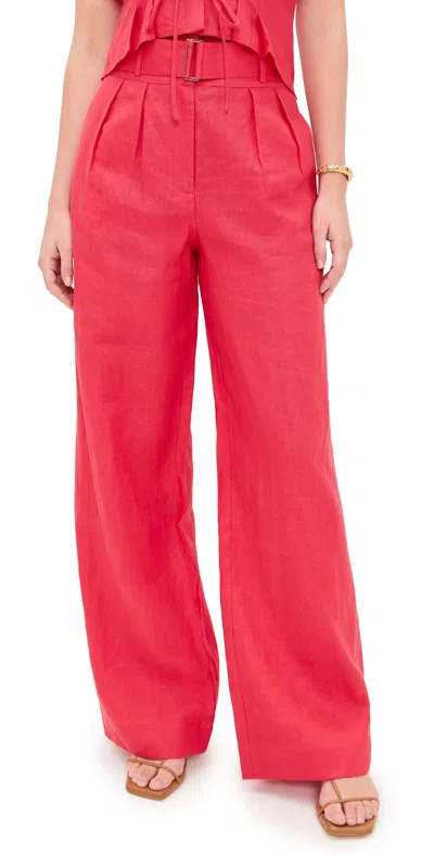 Hevron Alina Pants Bright Red