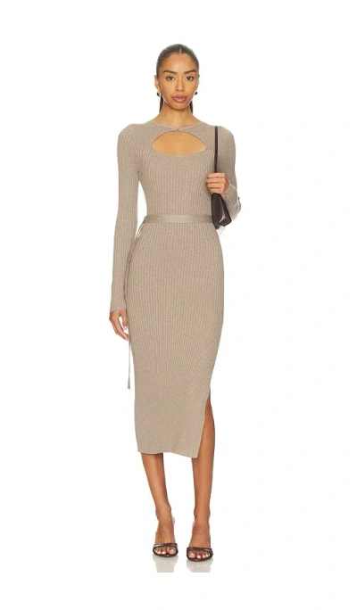 Hevron Asher Dress In Gray