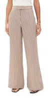 Hevron Capri Pants Chocolate Stripe In Chocolate Stripe