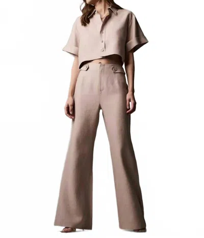 Hevron Carlin Pant In Mauve In Neutral