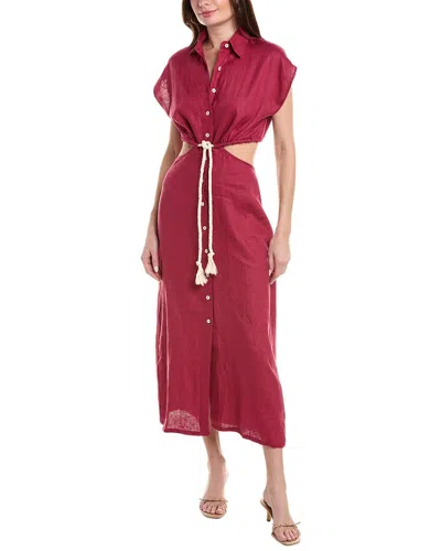 Hevron Women's Celine Cut-out Maxi Dress In Pink