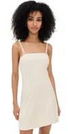 Hevron Chrissa Dress Ivory Navy Stripe In Neutral