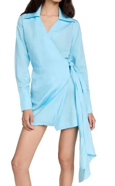 Hevron Dori Dress In Ice Blue