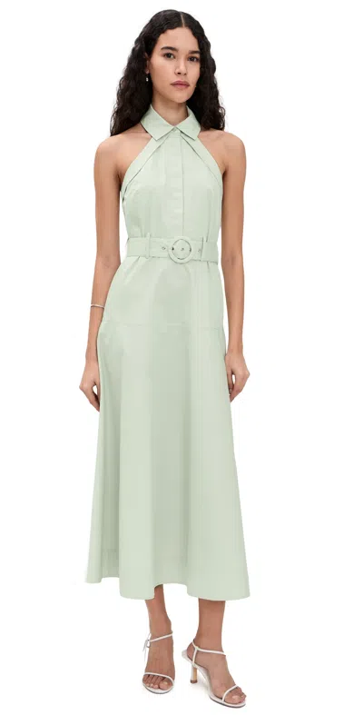Hevron Eloise Dress Pistachio In Green