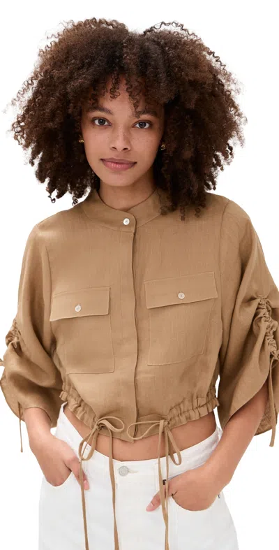 Hevron Eva Top Almond In Brown