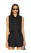 Hevron Kajta Sleeveless Shirt In 黑色