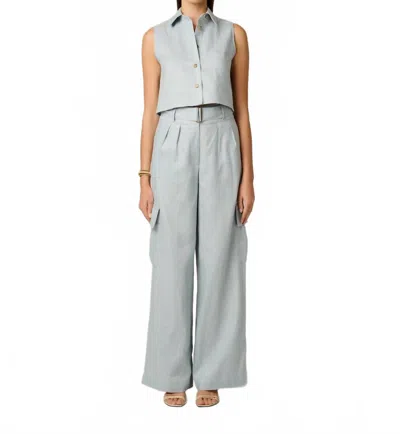 Hevron Katja Top In Dusty Blue