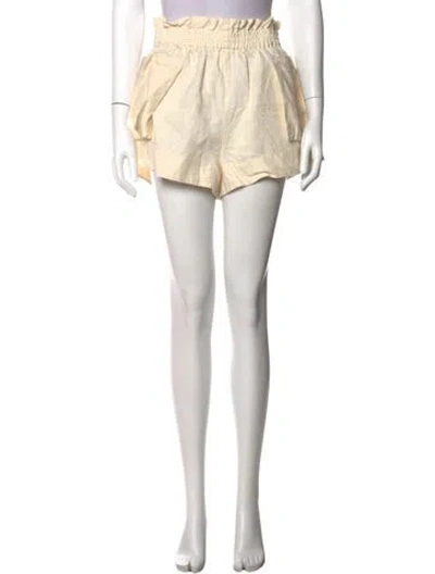 Pre-owned Hevron Linen Mini Shorts In Neutral