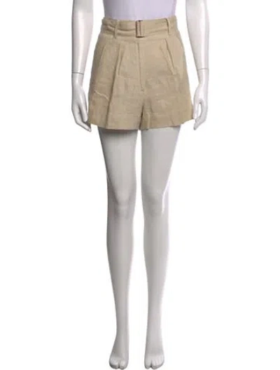 Pre-owned Hevron Linen Mini Shorts In Neutral
