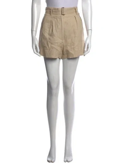 Pre-owned Hevron Linen Mini Shorts In Neutrals