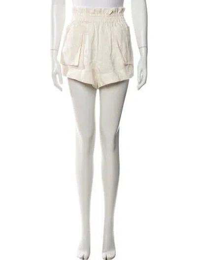 Pre-owned Hevron Linen Mini Shorts In Neutrals