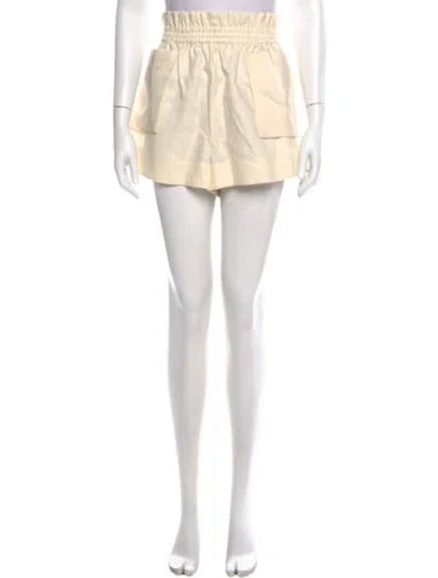 Pre-owned Hevron Linen Mini Shorts W/ Tags In Neutrals