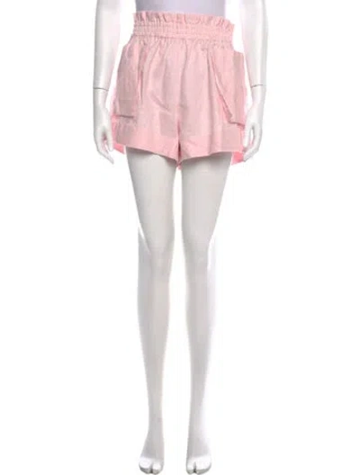 Pre-owned Hevron Linen Mini Shorts W/ Tags In Pink