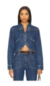 Hevron Lucia Jacket In Blue